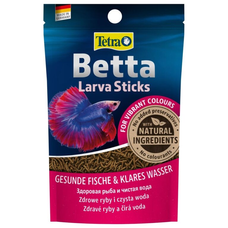 Корм для рыб TETRA Betta LarvaSticks в форме мотыля для петушков и других лабиринтовых рыб 5г Корм для рыб TETRA Betta LarvaSticks в форме мотыля для петушков и других лабиринтовых рыб 5г