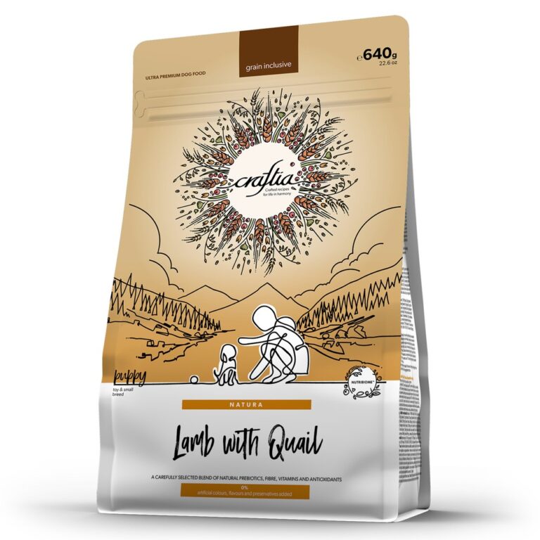 Корм для щенков CRAFTIA Natura для миниатюрных и мелких пород, из ягненка с перепелкой сух. 640г — цена и наличие Корм для щенков CRAFTIA Natura для миниатюрных и мелких пород, из ягненка с перепелкой сух. 640г