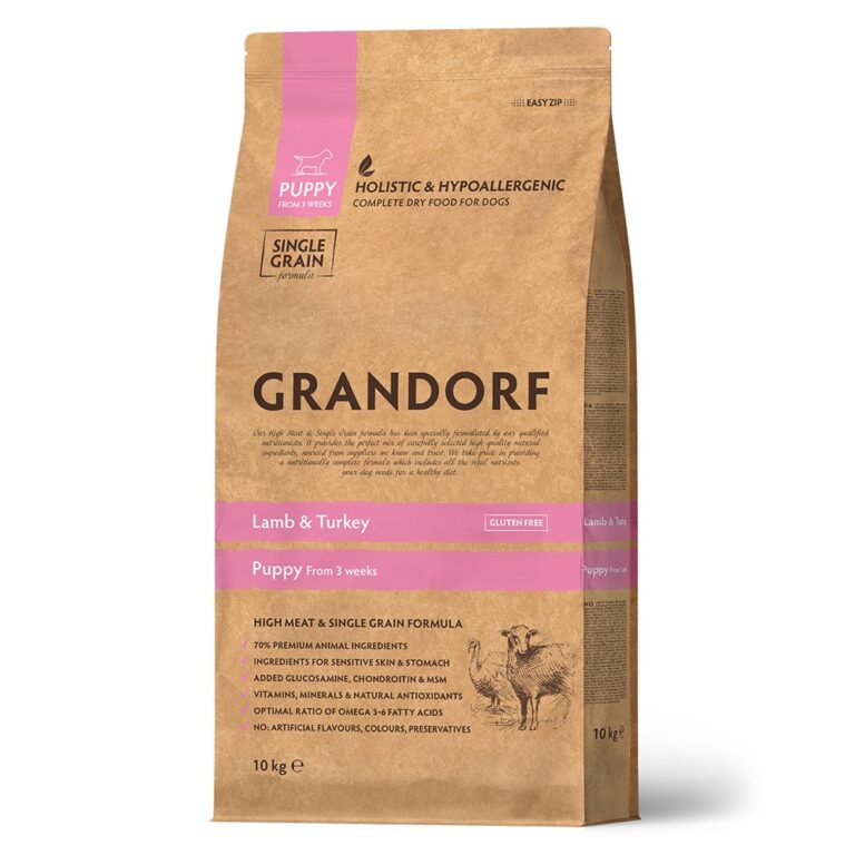 Корм для щенков GRANDORF ягненок с индейкой сух. 10кг