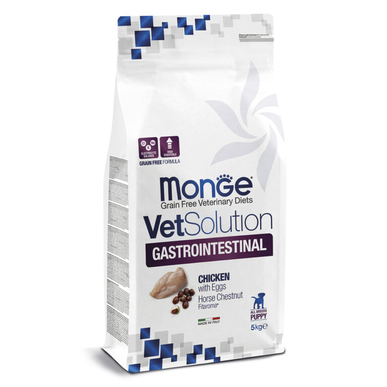 Корм для щенков Monge VetSolution Gastrointestinal при заболеваниях ЖКТ сух. 5кг — цена и наличие Корм для щенков Monge VetSolution Gastrointestinal при заболеваниях ЖКТ сух. 5кг