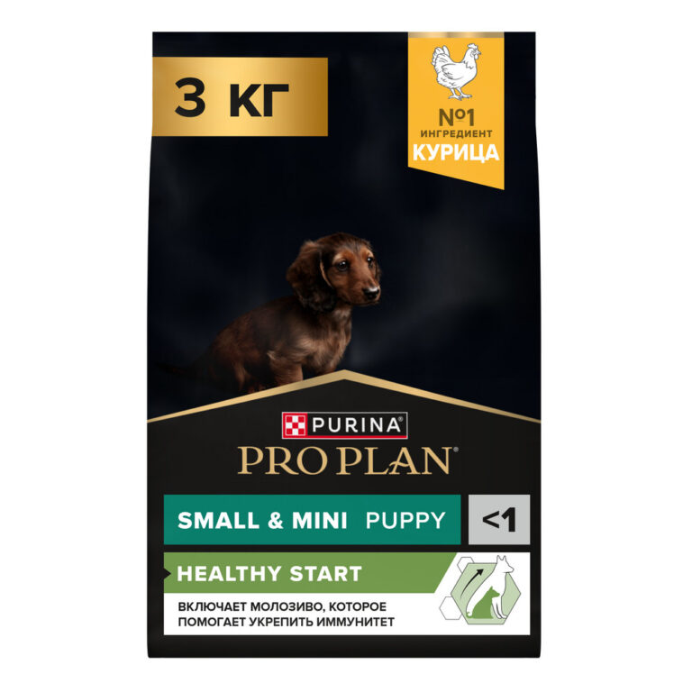 Корм для щенков Pro Plan Healthy Start для мелких и карликовых пород, с курицей сух. 3кг — цена и наличие Корм для щенков Pro Plan Healthy Start для мелких и карликовых пород, с курицей сух. 3кг