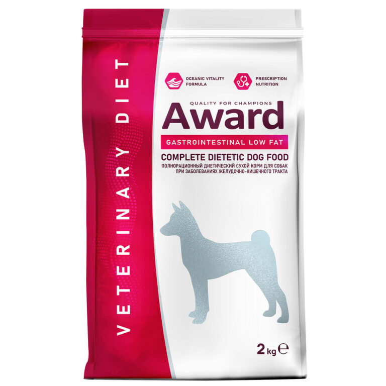 Корм для собак AWARD Veterinary Diet Gastrointestinal Low Fat при заболеваниях ЖКТ сух. 2кг — цена и наличие Корм для собак AWARD Veterinary Diet Gastrointestinal Low Fat при заболеваниях ЖКТ сух. 2кг