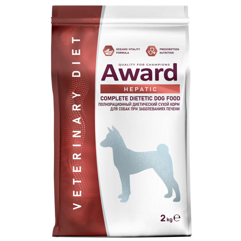 Корм для собак AWARD Veterinary Diet Hepatic при заболеваниях печени сух. 2кг Корм для собак AWARD Veterinary Diet Hepatic при заболеваниях печени сух. 2кг