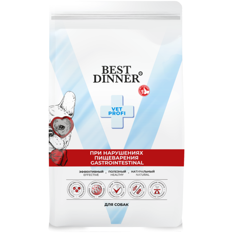 Корм для собак Best Dinner Vet Profi Gastrointestinal при заболеваниях ЖКТ сух. 2кг — цена и наличие Корм для собак Best Dinner Vet Profi Gastrointestinal при заболеваниях ЖКТ сух. 2кг