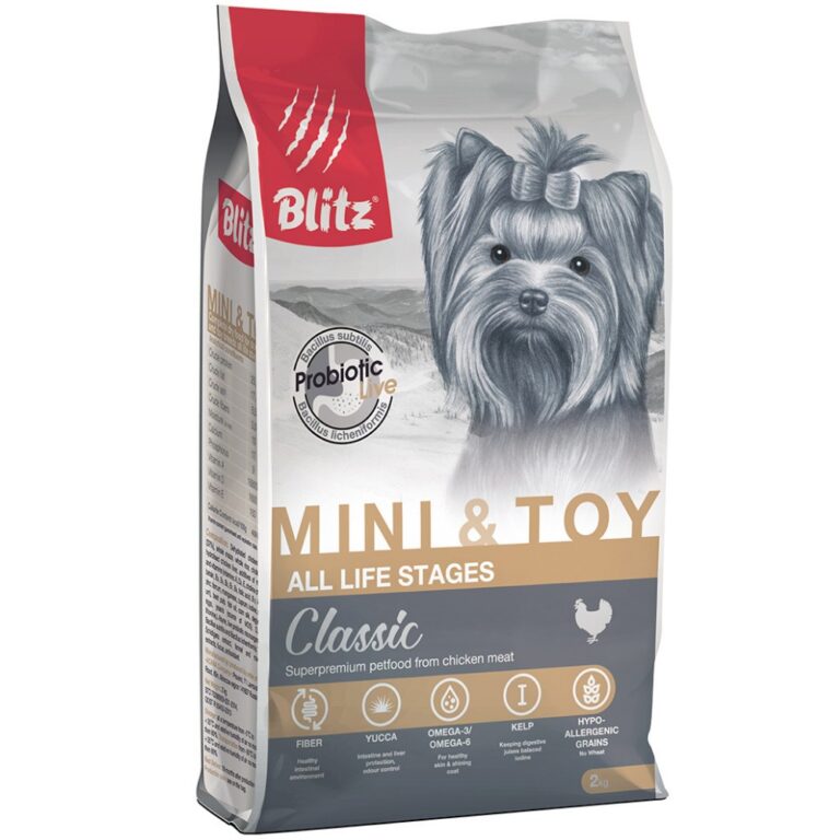 Корм для собак Blitz adult mini &toy breeds для мелких и миниатюрных пород сух. 2кг — цена и наличие Корм для собак Blitz adult mini &toy breeds для мелких и миниатюрных пород сух. 2кг