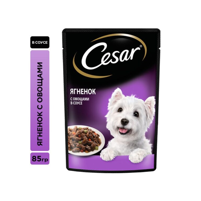 Корм для собак Cesar Ягненок с овощами пауч 85г — цена и наличие Корм для собак Cesar Ягненок с овощами пауч 85г
