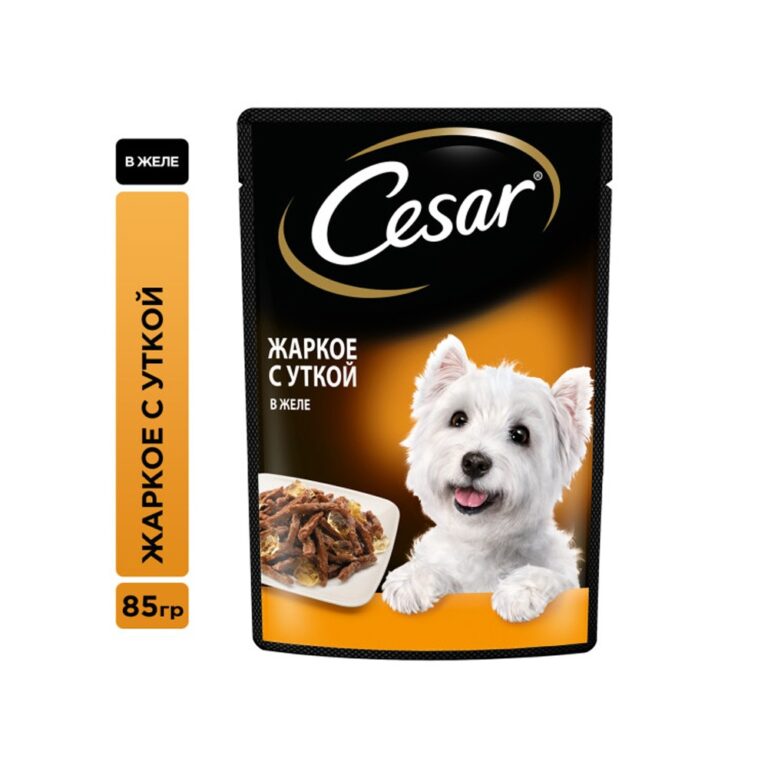 Корм для собак Cesar Жаркое с уткой пауч 85г — цена и наличие Корм для собак Cesar Жаркое с уткой пауч 85г