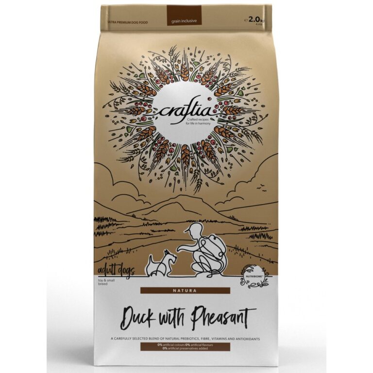 Корм для собак CRAFTIA Natura для миниатюрных и мелких пород, утка с фазаном сух. 2кг — цена и наличие Корм для собак CRAFTIA Natura для миниатюрных и мелких пород, утка с фазаном сух. 2кг
