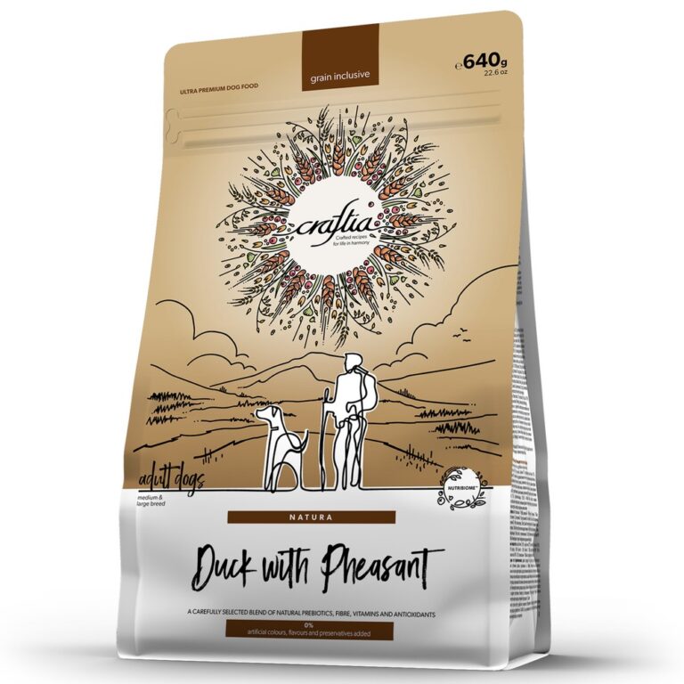 Корм для собак CRAFTIA Natura для средних и крупных пород, из утки с фазаном сух. 640г — цена и наличие Корм для собак CRAFTIA Natura для средних и крупных пород, из утки с фазаном сух. 640г