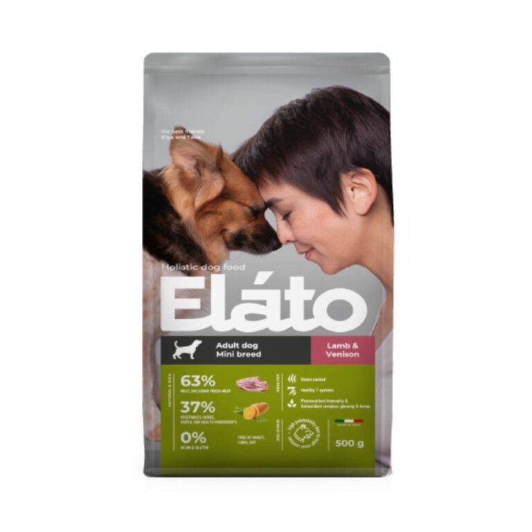 Корм для собак Elato Holistic для мелких пород, ягненок с олениной сух. 500г — цена и наличие Корм для собак Elato Holistic для мелких пород, ягненок с олениной сух. 500г