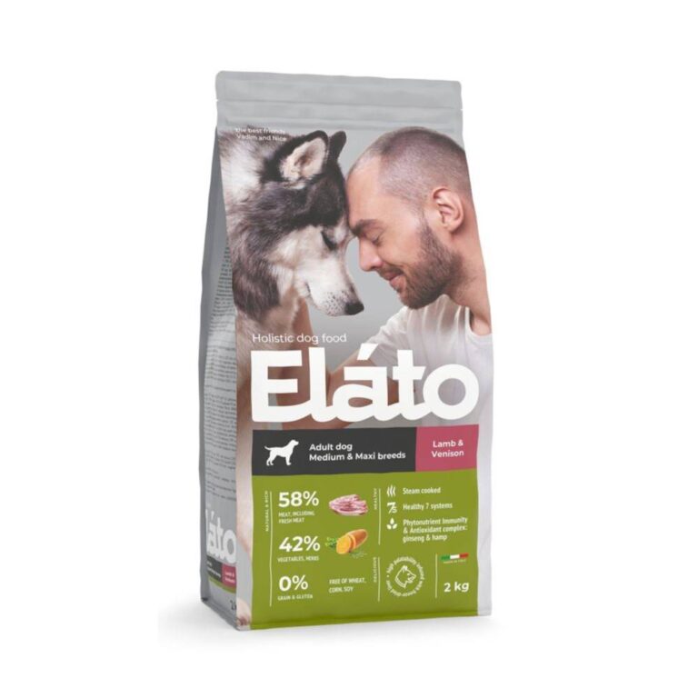 Корм для собак Elato Holistic для средних и крупных пород, ягненок с олениной сух. 2кг — цена и наличие Корм для собак Elato Holistic для средних и крупных пород, ягненок с олениной сух. 2кг