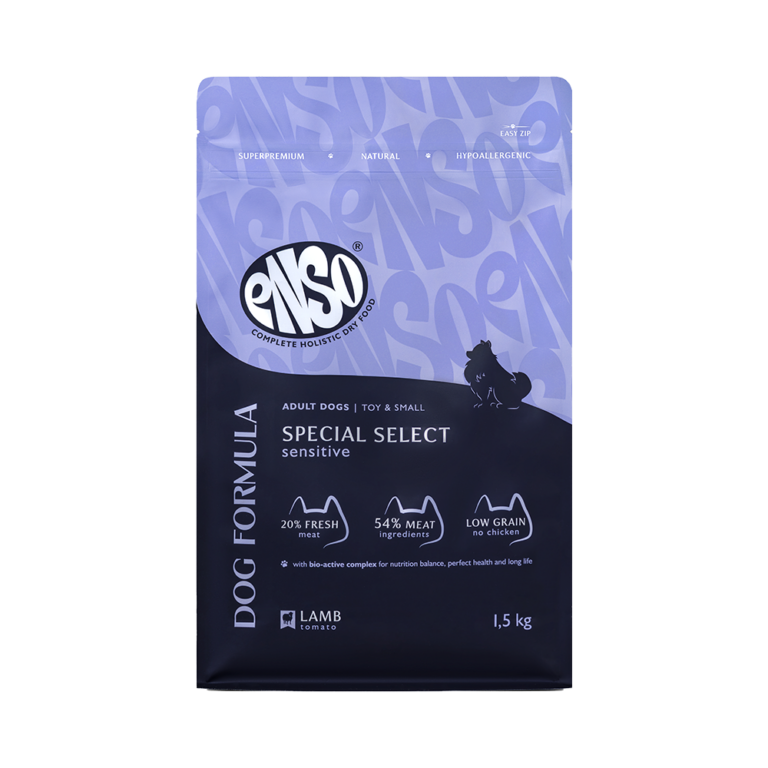 Корм для собак ENSO formula Special select для мелк. и мин.пород, с ягненком и томатом сух. 1,5кг — цена и наличие Корм для собак ENSO formula Special select для мелк. и мин.пород, с ягненком и томатом сух. 1,5кг