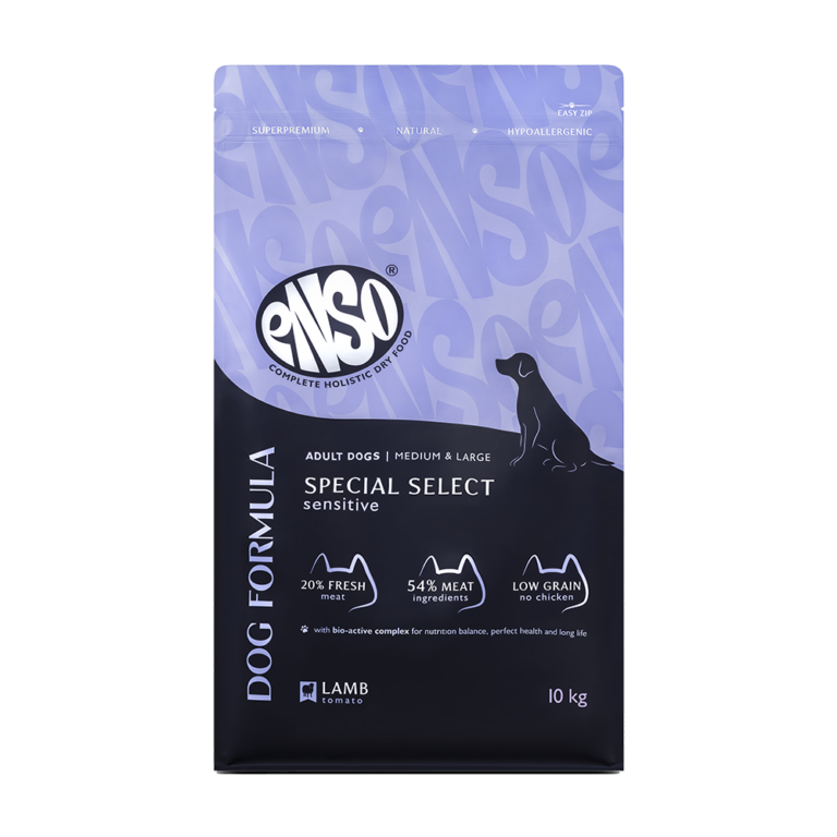 Корм для собак ENSO formula Special select для ср. и кр.пород, с ягненком и томатом сух. 10кг — цена и наличие Корм для собак ENSO formula Special select для ср. и кр.пород, с ягненком и томатом сух. 10кг