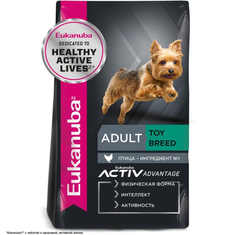 Корм для собак Eukanuba Adult Toy Breed для миниатюрных пород сух. 1,5кг — цена и наличие Корм для собак Eukanuba Adult Toy Breed для миниатюрных пород сух. 1,5кг