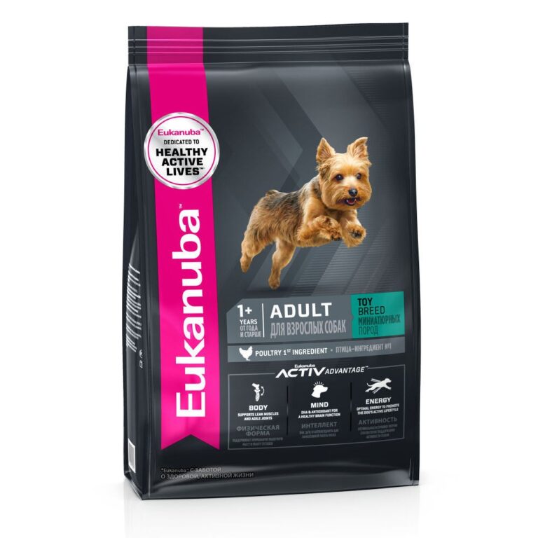 Корм для собак Eukanuba Adult Toy Breed для миниатюрных пород сух. 500г Корм для собак Eukanuba Adult Toy Breed для миниатюрных пород сух. 500г