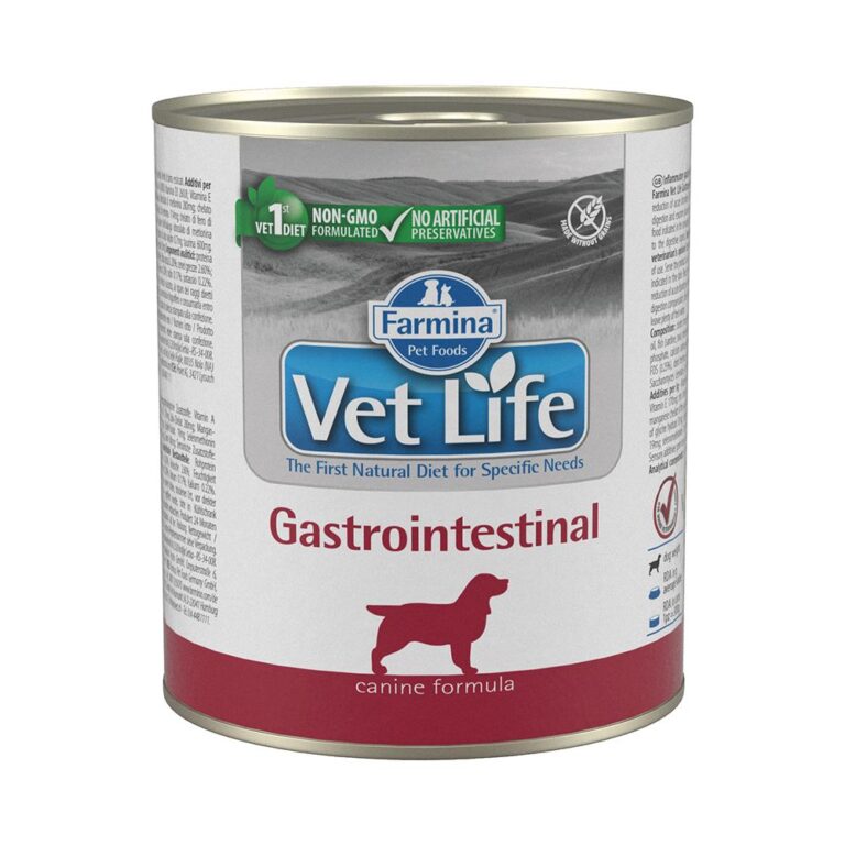 Корм для собак Farmina Vet Life Gastrointestinal при заболеваниях ЖКТ паштет банка 300г Корм для собак Farmina Vet Life Gastrointestinal при заболеваниях ЖКТ паштет банка 300г