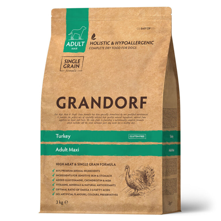 Корм для собак GRANDORF для крупных пород, индейка сух. 3кг — цена и наличие Корм для собак GRANDORF для крупных пород, индейка сух. 3кг