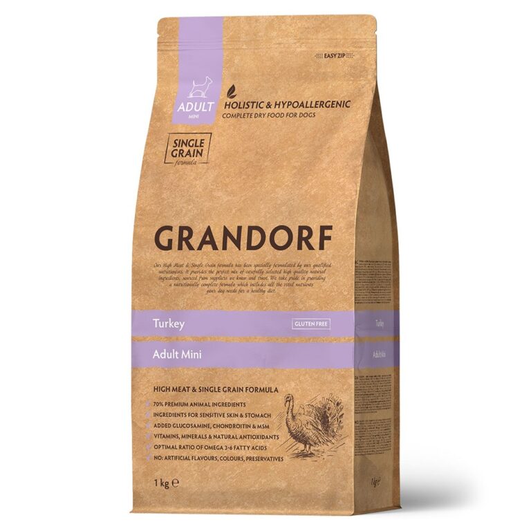 Корм для собак GRANDORF для мелких пород, индейка сух. 1кг