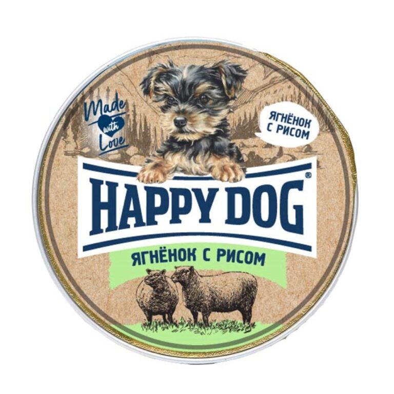Корм для собак HAPPY DOG Natur Line Ягненок с рисом паштет ламистер 125г — цена и наличие Корм для собак HAPPY DOG Natur Line Ягненок с рисом паштет ламистер 125г