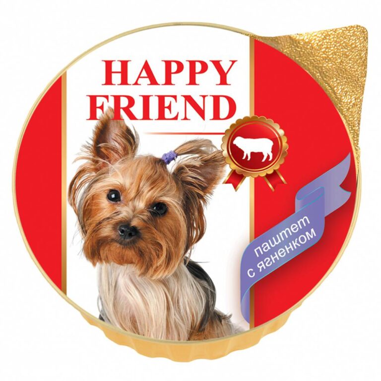 Корм для собак HAPPY FRIEND Паштет с ягнёнком банка 125г — цена и наличие Корм для собак HAPPY FRIEND Паштет с ягнёнком банка 125г
