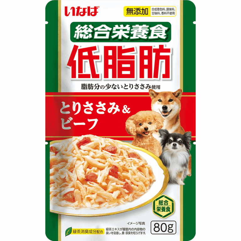 Корм для собак INABA Teishibo куриное филе с говядиной в желе пауч 80г
