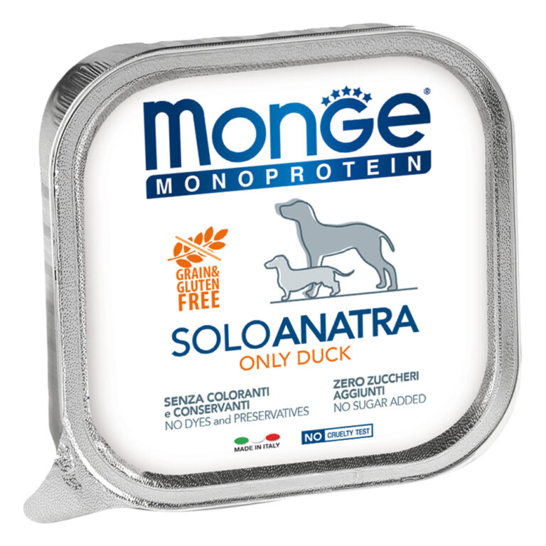 Корм для собак Monge Dog Monoproteico Solo паштет из утки конс. 150г