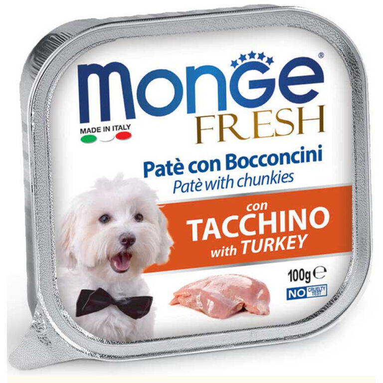 Корм для собак Monge Fresh индейка ламист. 100г