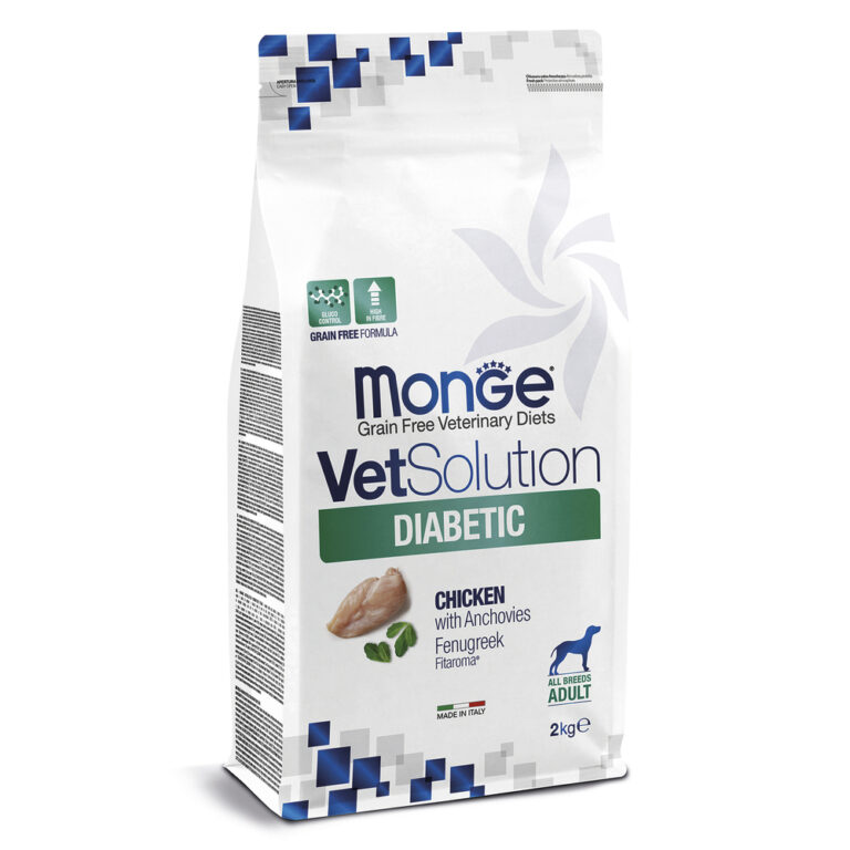 Корм для собак Monge VetSolution Diabetic при сахарном диабете сух. 2кг