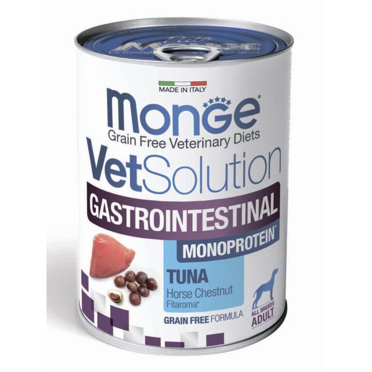 Корм для собак Monge VetSolution Dog Gastrointestinal при заболеваниях ЖКТ, тунец банка 400г