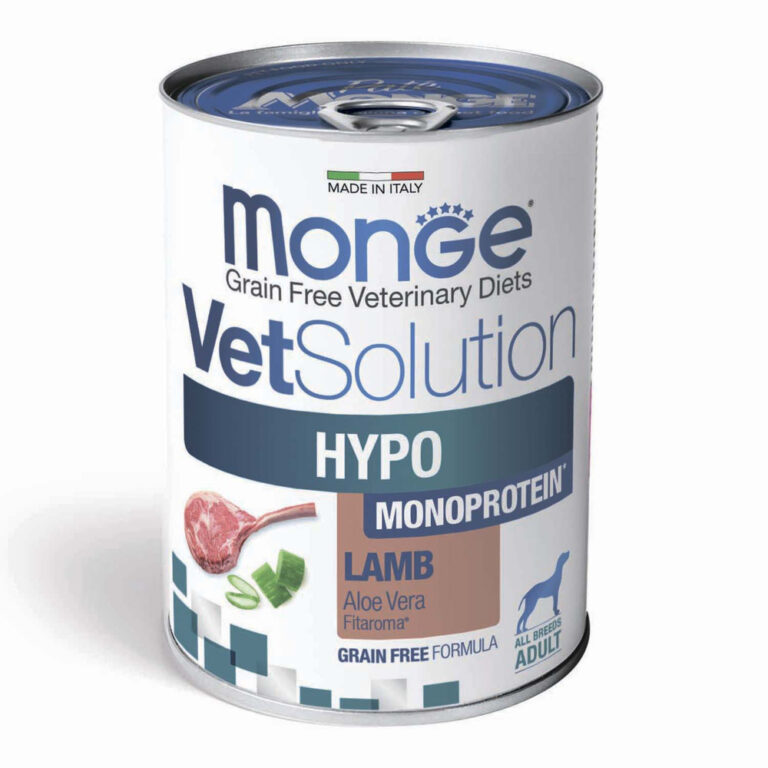 Корм для собак Monge VetSolution Dog Hypo Monoprotein Lamb при пищ.непереносим., ягненок банка 400г Корм для собак Monge VetSolution Dog Hypo Monoprotein Lamb при пищ.непереносим., ягненок банка 400г