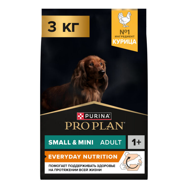 Корм для собак Pro Plan Everyday Nutrition для мелких и карликовых пород, с курицей сух. 3кг — цена и наличие Корм для собак Pro Plan Everyday Nutrition для мелких и карликовых пород, с курицей сух. 3кг