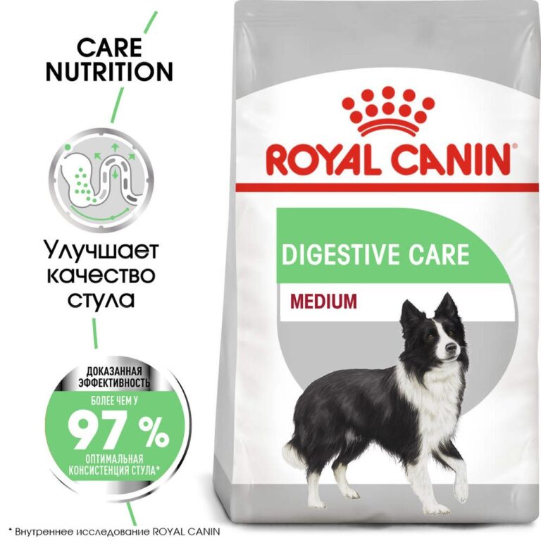 Корм для собак ROYAL CANIN Medium Digestive Care для средних пород с чувств.пищеварением сух. 3кг — цена и наличие Корм для собак ROYAL CANIN Medium Digestive Care для средних пород с чувств.пищеварением сух. 3кг
