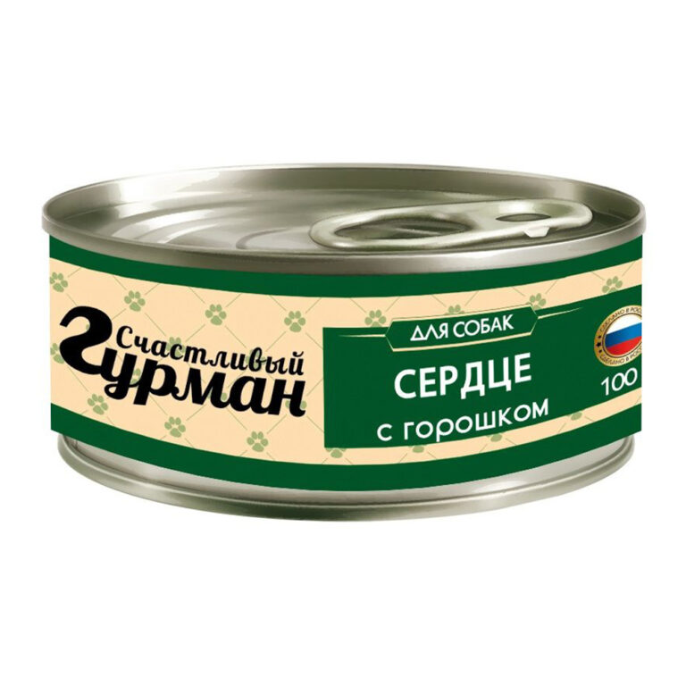 Корм для собак СЧАСТЛИВЫЙ ГУРМАН Мясное ассорти с сердцем и горошком банка 100г — цена и наличие Корм для собак СЧАСТЛИВЫЙ ГУРМАН Мясное ассорти с сердцем и горошком банка 100г
