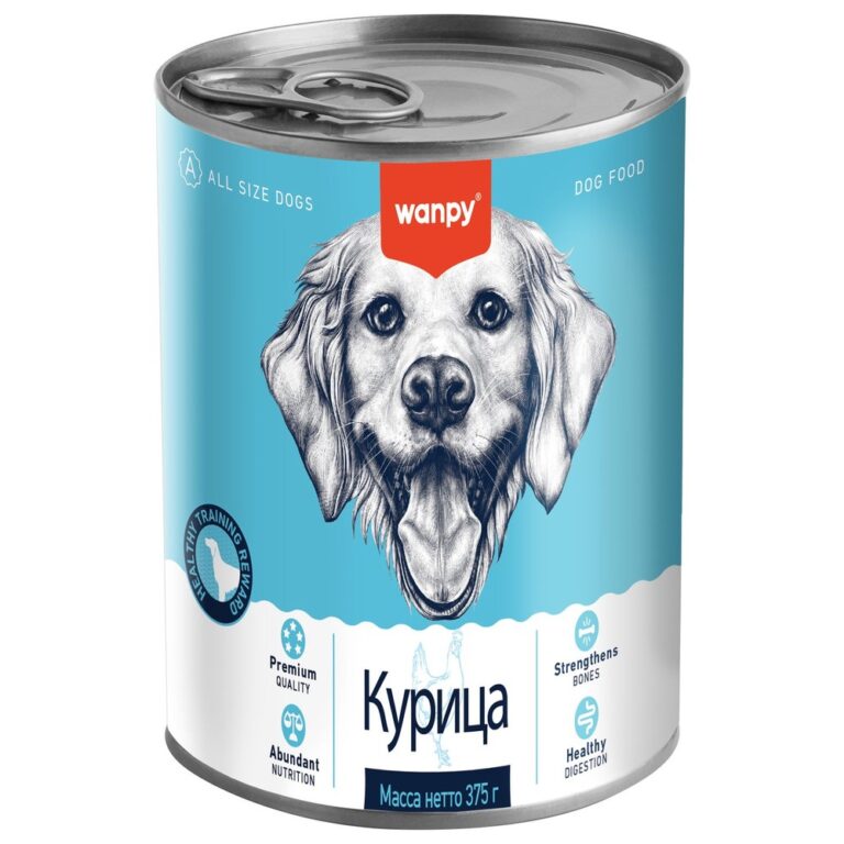 Корм для собак WANPY Dog курица банка 375г — цена и наличие Корм для собак WANPY Dog курица банка 375г