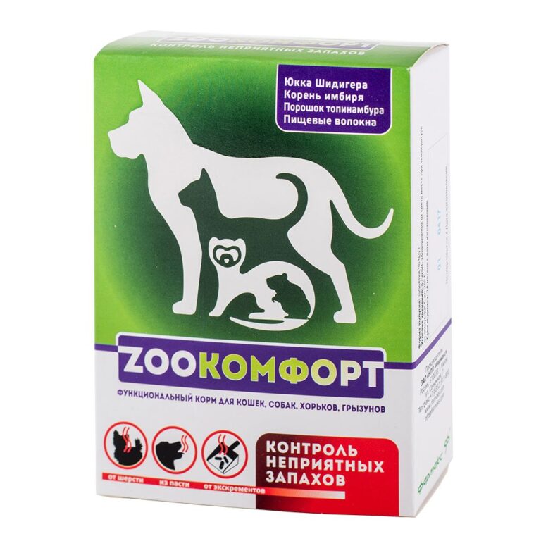 Кормовая добавка для контроля запахов ZOOКОМФОРТ для кошек, собак, хорьков и грызунов, 90 таб. — цена и наличие Кормовая добавка для контроля запахов ZOOКОМФОРТ для кошек, собак, хорьков и грызунов, 90 таб.