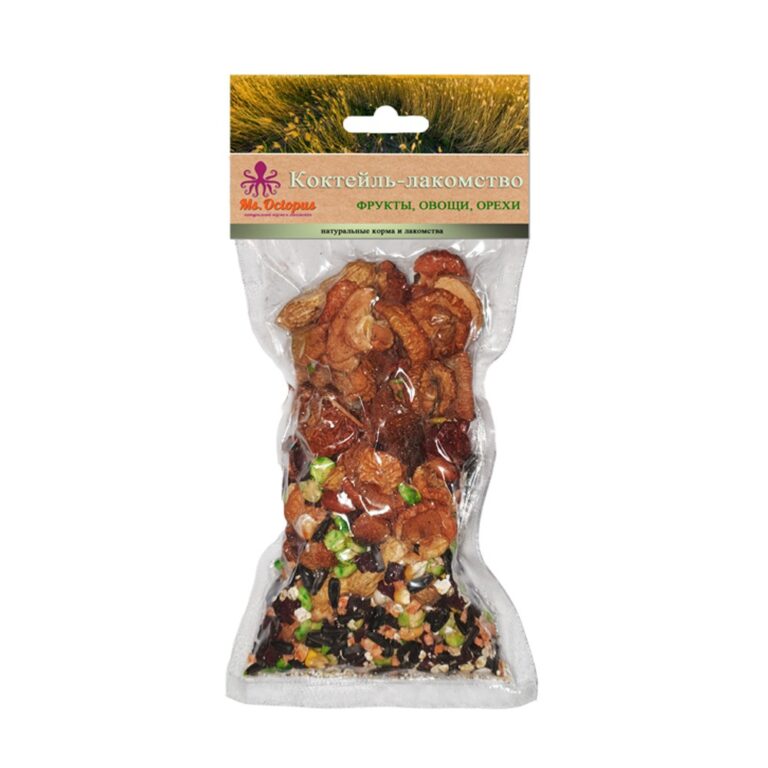 Лакомство для грызунов Ms.Octopus Коктейль фрукты, орехи, овощи 160г
