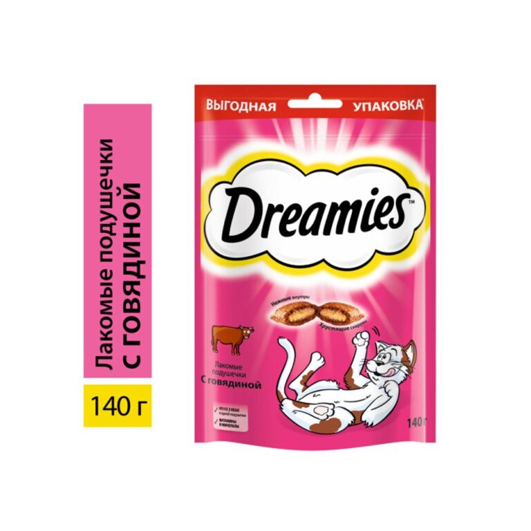 Лакомство для кошек Dreamies с говядиной 140г — цена и наличие Лакомство для кошек Dreamies с говядиной 140г