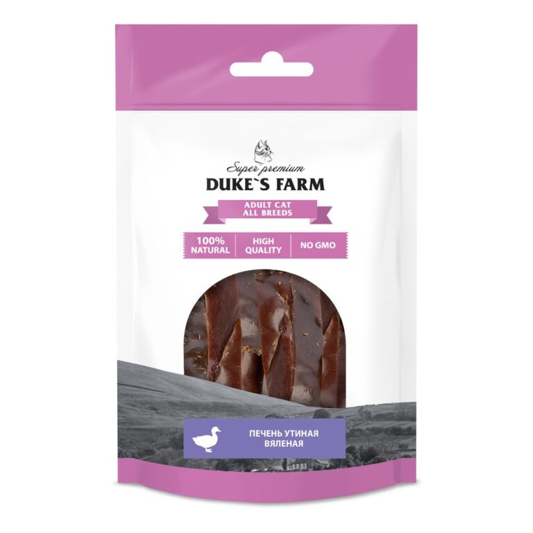 DUKE'S FARM Лакомство для кошек DUKE’S FARM Утиная печень вяленая 30г