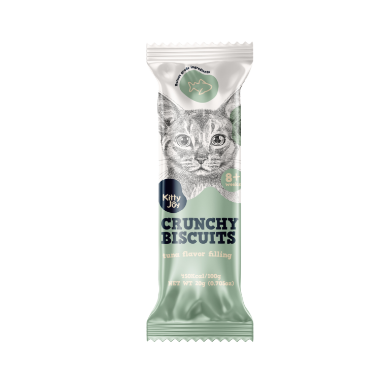 Лакомство для кошек KITTY JOY Хрустящие подушечки с начинкой со вкусом тунца 20г
