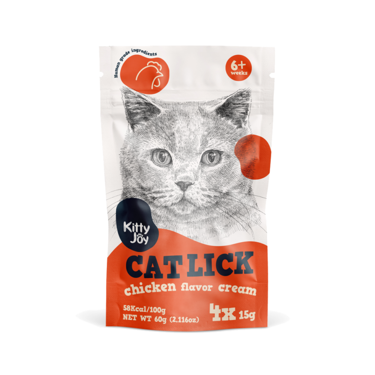Лакомство для кошек KITTY JOY Крем-пюре из курицы 4х15г