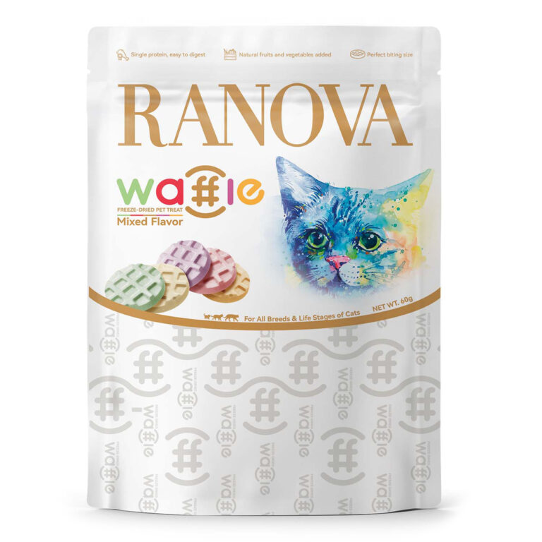 Лакомство для кошек RANOVA сублимированное Вафли микс вкусов 60г Лакомство для кошек RANOVA сублимированное Вафли микс вкусов 60г