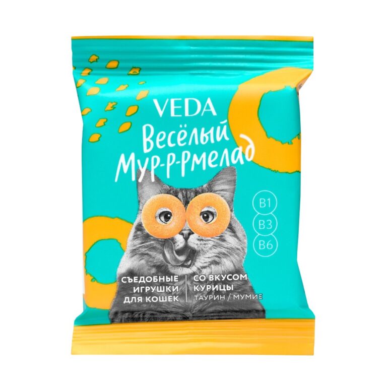 Лакомство для кошек VEDA Веселый Мур-р-рмелад со вкусом курицы — цена и наличие Лакомство для кошек VEDA Веселый Мур-р-рмелад со вкусом курицы