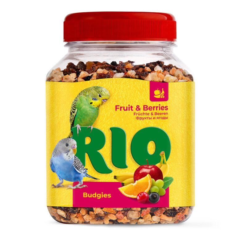 Лакомство для птиц RIO Фруктово-ягодная смесь для волнистых попугайчиков, 180г — цена и наличие Лакомство для птиц RIO Фруктово-ягодная смесь для волнистых попугайчиков, 180г