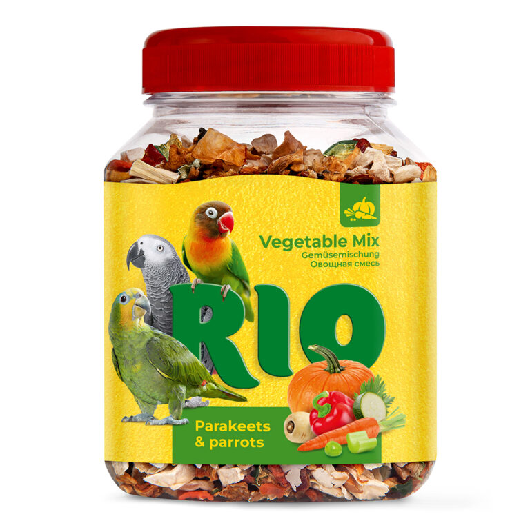 Лакомство для птиц RIO Овощная смесь для средних и крупных попугаев, 150г Лакомство для птиц RIO Овощная смесь для средних и крупных попугаев, 150г