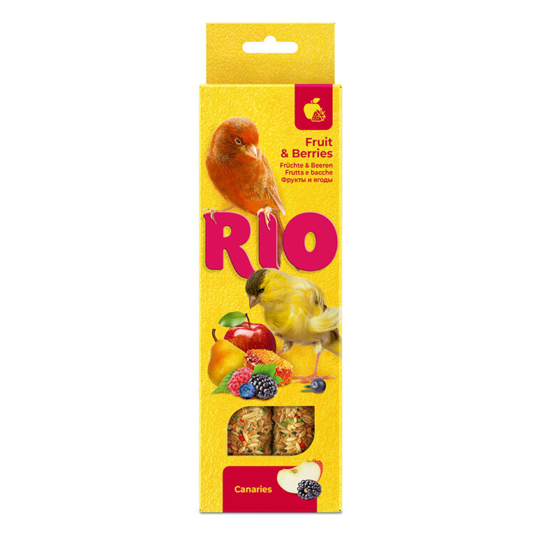 Лакомство для птиц RIO Палочки для канареек с фруктами и ягодами, 2х40г