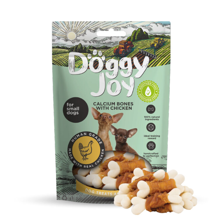 Лакомство для собак DOGGY JOY 50775 для мелких пород Кальциевые косточки с курицей 55г — цена и наличие Лакомство для собак DOGGY JOY 50775 для мелких пород Кальциевые косточки с курицей 55г