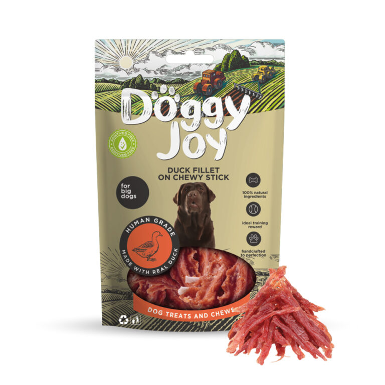Лакомство для собак DOGGY JOY 50843 для крупных пород Филе утки на жевательной палочке 90г