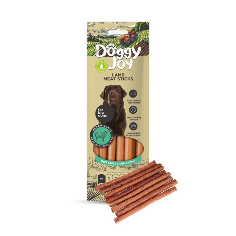Лакомство для собак DOGGY JOY 50898 для крупных пород Mясные колбаски из ягненка 45г — цена и наличие Лакомство для собак DOGGY JOY 50898 для крупных пород Mясные колбаски из ягненка 45г