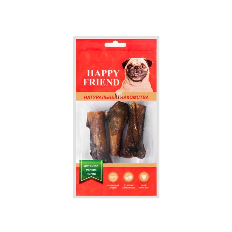 Лакомство для собак HAPPY FRIEND Голени бараньи для мелких пород Лакомство для собак HAPPY FRIEND Голени бараньи для мелких пород