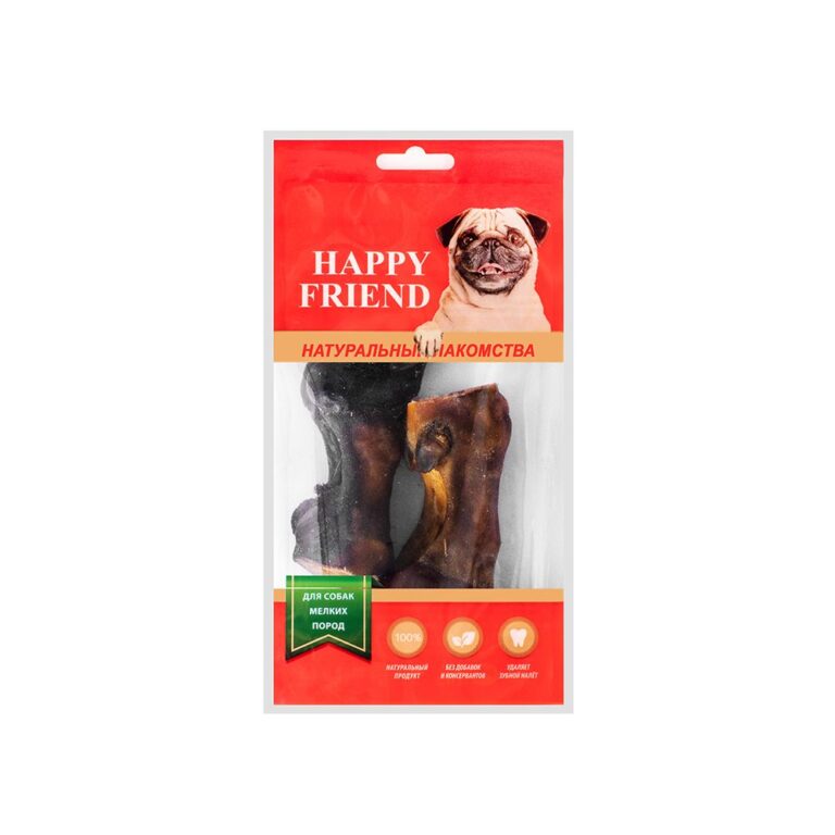 Лакомство для собак HAPPY FRIEND Копытца бараньи для мелких пород